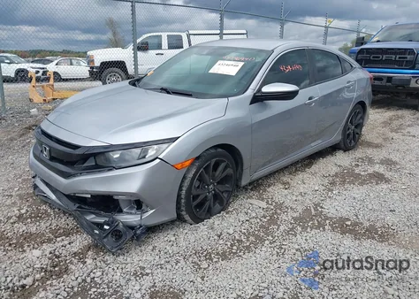 2020 Honda Civic Sport z USA, uszkodzony, nr VIN 19XFC2F87LE026617